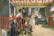 Carl Larsson Name Day at the Storage Shed china oil painting reproduction